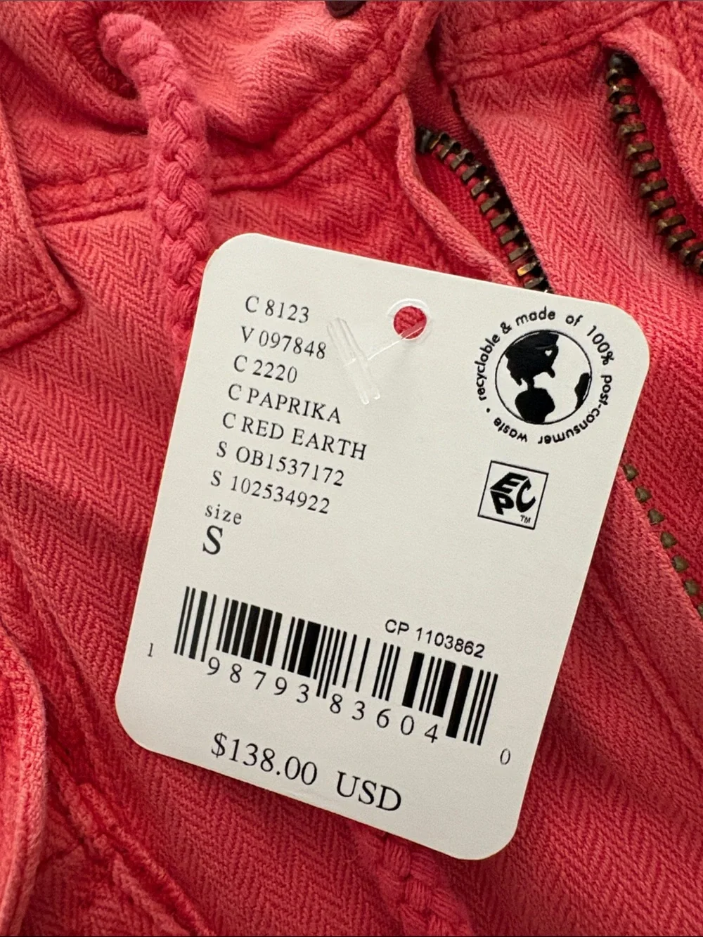 Free People Tahiti Pull On Coral Cargo Pants